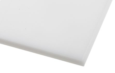 แผ่น พลาสติก RS PRO สีขาว 500 mm x 300 mm x 10 mm