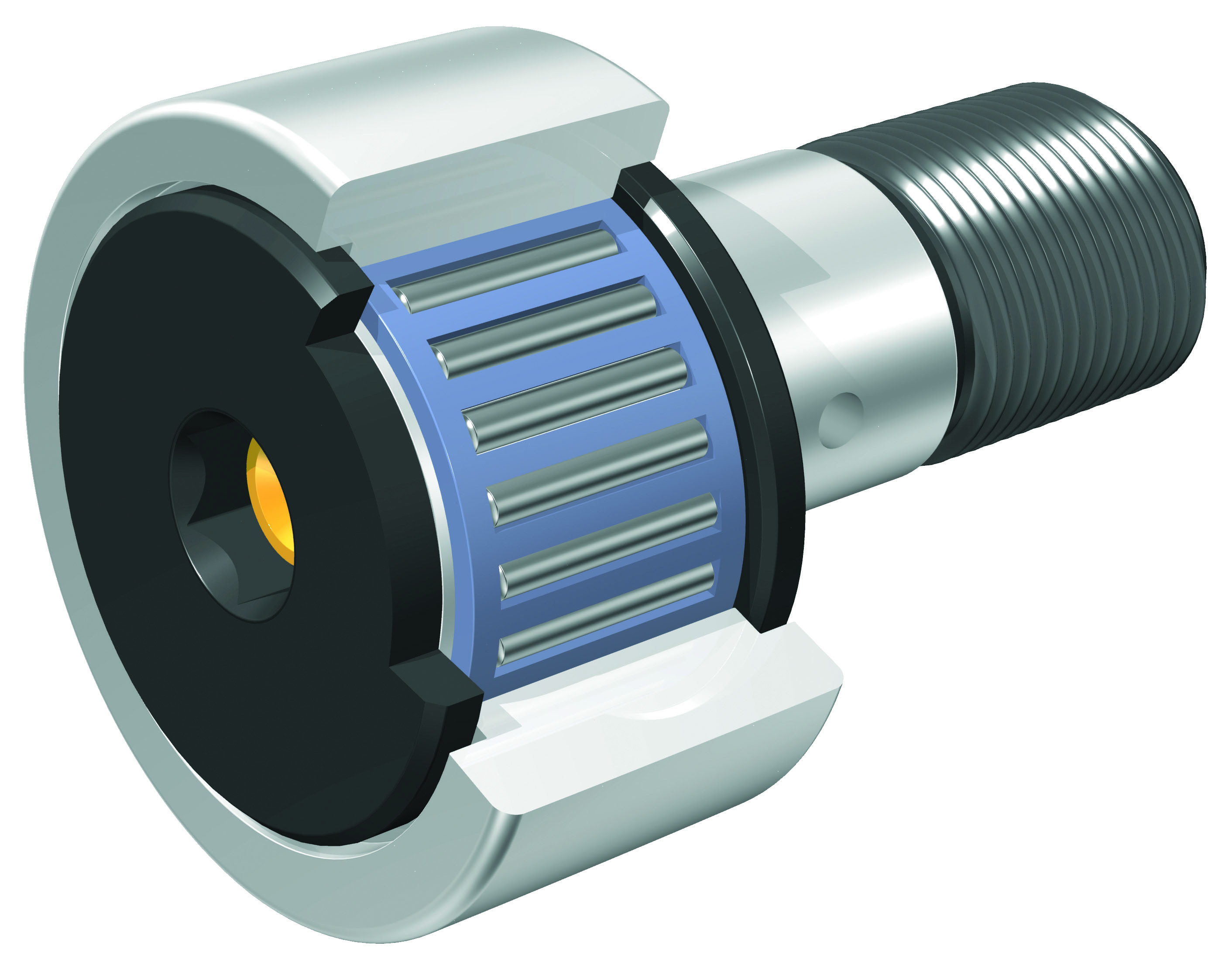 Solid Eccentric Stud Type Cam Follower - with Cage, Shield Type, CFESB Series