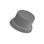 น็อตหัวหมวก รองรับการใช้งาน กับ แหวนรอง มาตรฐาน ISO (สีขาว)