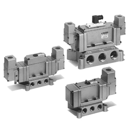 สลักเกลียว สำหรับบังคับการเลื่อนไปมา ขนาดใหญ่ 5 พอร์ตเชื่อมต่อ VP4□50/4□70 ซี ตัวเครื่อง ส์ ซีล ยางยืด