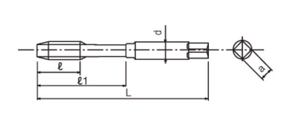 ดอกต๊าป HSS ประสิทธิภาพสูง ซีรีส์ A-SFT, เมตริก DIN 371 