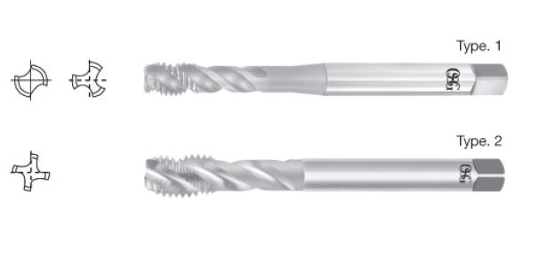 ดอกต๊าป HSS DIN สำหรับควบคุมเศษตัด ซีรีส์ CC-SFT, เมตริก DIN 371 