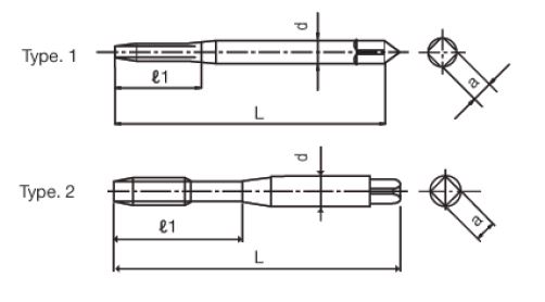 ดอกต๊าป HSS DIN สำหรับควบคุมเศษตัด ซีรีส์ CC-SFT, เมตริก DIN 371 
