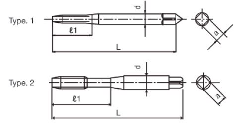 ดอกต๊าป HSS DIN สำหรับควบคุมเศษตัด ซีรีส์ CC-SFT, UNJC DIN 2184-1 