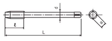ดอกต๊าป HSS DIN สำหรับควบคุมเศษตัด ซีรีส์ CC-SFT, UNJF DIN 2184-1 