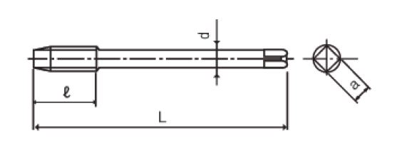 ดอกต๊าป HSS DIN สำหรับใช้งานกับเหล็กหล่อ, ADC & เหล็กกล้า ซีรีส์ AW-SFT, เมตริก DIN 376 
