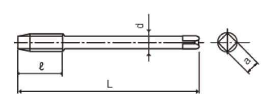 ดอกต๊าป HSS DIN สำหรับใช้งานกับเหล็กหล่อ, ADC & เหล็กกล้า ซีรีส์ V-AW-SFT, เมตริก DIN 374 