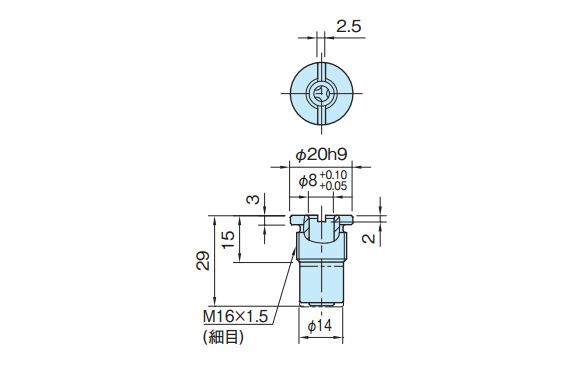 Drawing ระบุขนาดของ QCBA (มม.)