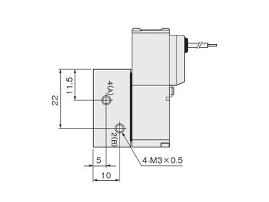 A010-4E1-25 หน่วย: mm