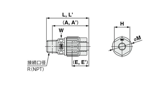 LC3H-M ตัวเชื่อมต่อตัวผู้ตัวผู้เขียนแบบมิติ