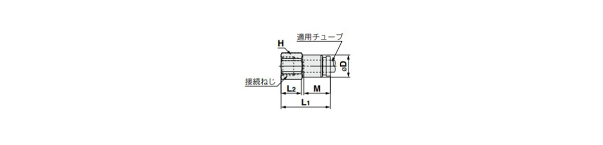 Outline drawing คอนเนคเตอร์ตัวเมีย: KQB2F