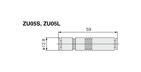 Drawing ระบุขนาดของ ZU05S, ZU05L