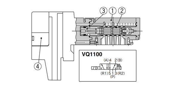 Drawing แสดงโครงสร้าง / Drawing แสดงการเชื่อมต่อ VQ1100