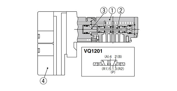 Drawing แสดงโครงสร้าง / Drawing แสดงการเชื่อมต่อ VQ1201
