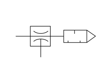 ประเภทกล่อง (แบบฝัง ตัวเก็บเสียง ใน ตัว) สัญลักษณ์แสดงผลเครื่องเป่า ZH□□B