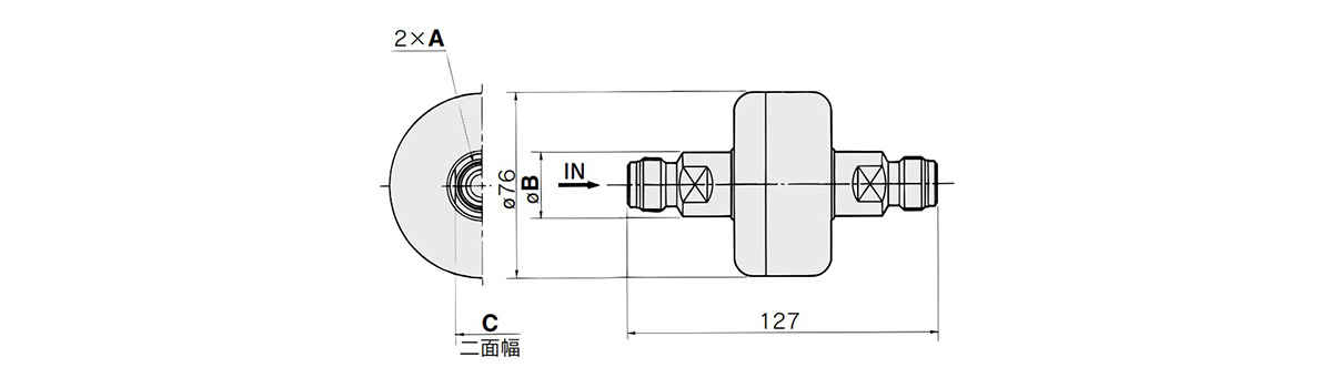 Drawing ระบุขนาดของ SFC105-02/SFC105-03 