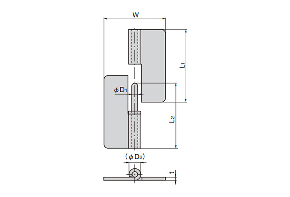 Drawing ระบุขนาดของ B-1065 Series