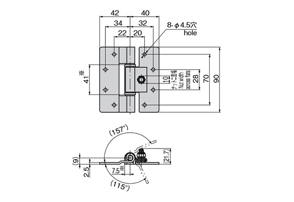 Drawing ระบุขนาดของ B-1159-0