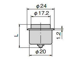 Drawing ระบุขนาดของปลั๊ก CP-536-1 (มม.)