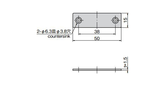 Drawing ระบุขนาดของฐานรอง (มม.)