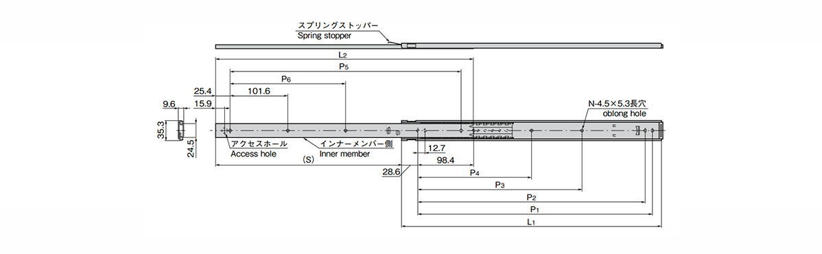 Drawing ระบุขนาดของ K-251-HDS