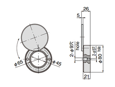 Drawing ระบุขนาดของ C-135-10