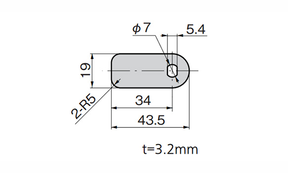 Drawing ระบุขนาด (มม.) ชิ้นส่วนสำหรับยึด (รวมในชุด)