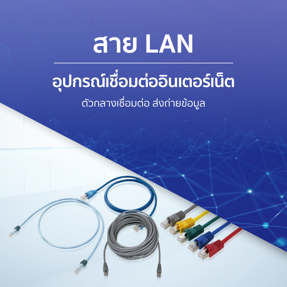 สาย LAN อุปกรณ์เชื่อมต่ออินเตอร์เน็ต