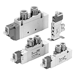 5-Port Solenoid Valve Body Ported Single Unit, SY3000 Series