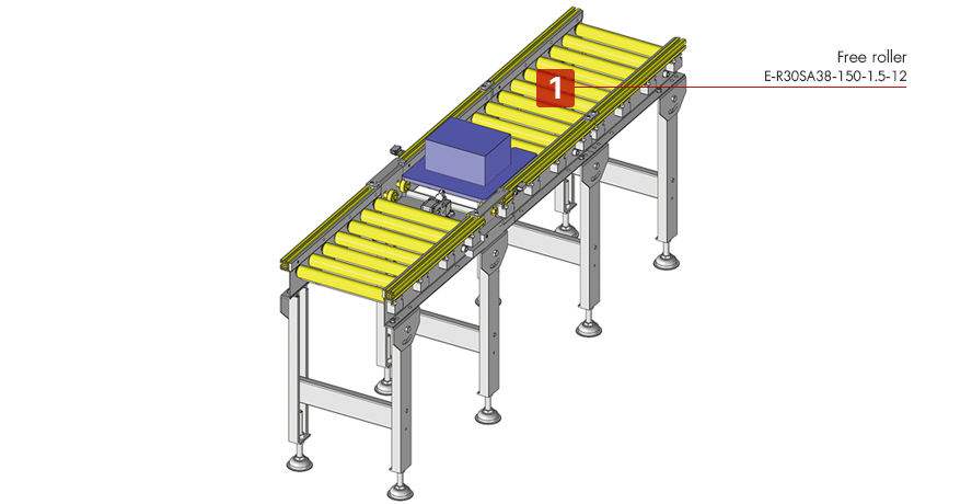 สายพานลำเลียงแบบลูกกลิ้งไม่ใช้กำลังขับ