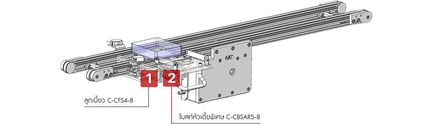 ชุดลำเลียงถาดวางชิ้นงาน