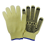 Cut-Resistant Gloves (KEVLAR 60%, PVC dot, 7G, KEVLAR)