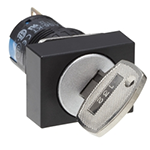 ø16 A6 Series Keyed Selector Switch, Rectangular