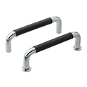 Round Handles With Rubber/Tapped