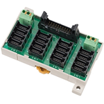 Connector Terminal Block Conversion Unit Terminal Block with Common (e-CON type) for 16 items XW2N