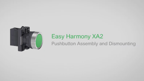 Easy Harmony XA2: φ22 Pushbutton Assembly and Dismounting