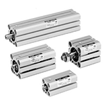 Compact Cylinder, Standard Type, Double Acting, Single Rod, CQS Series