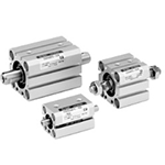Compact Cylinder, Standard Type, Double Acting, Double Rod, CQSW Series