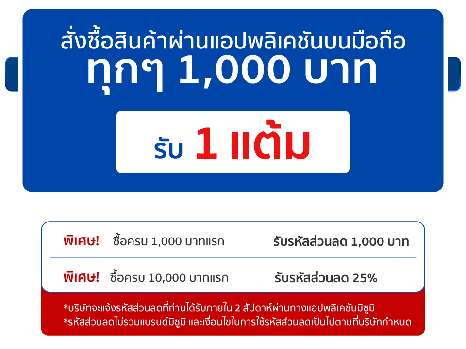 สั่งซื้อสินค้าผ่านแอปพลิเคชันบนมือถือ