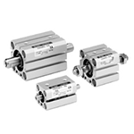 Compact Cylinder, Standard Type, Double Acting, Double Rod, CQSW Series