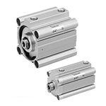 Compact Cylinder, Non-Rotating Rod Type, Double Acting, Single Rod, CQ2K Series