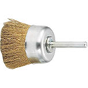 Cup Brush with Shaft (for Motorized Use / Shaft Dia. 6 mm / Round Shaft Type)