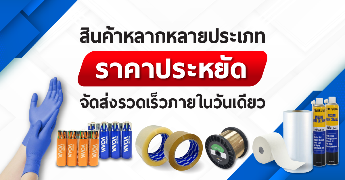 สินค้าหลากหลายประเภทราคาประหยัด จัดส่งรวดเร็วภายในวันเดียว